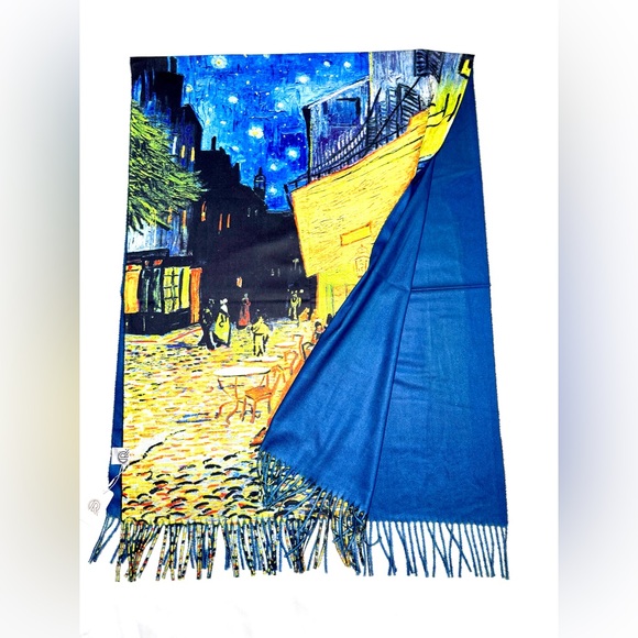 Fashion Apparel & Accessories Other - Van Gogh Starry Night Scarf Wrap Classic Souvenir Gift Memory France Art